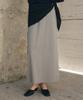 Siyajyu Sist9064 Flow Tension Banding Skirt_Mocha Gray