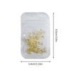 50 Pièces Alliage Creux Papillon Décoration Nail Art Or Argent Métal Charms Papillon pour Ongles DIY Saint-Valentin Pièces Papillon