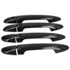 8pcs Car Door Handle Cover Carbon Fiber Style Intelligent Hole Replacement for Mazda CX-4 2013-2015