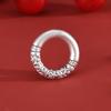 999 Sterling Silver Auspicious Clouds Peace Buckle Beads & Pendants - Chinese Style for DIY Jewelry
