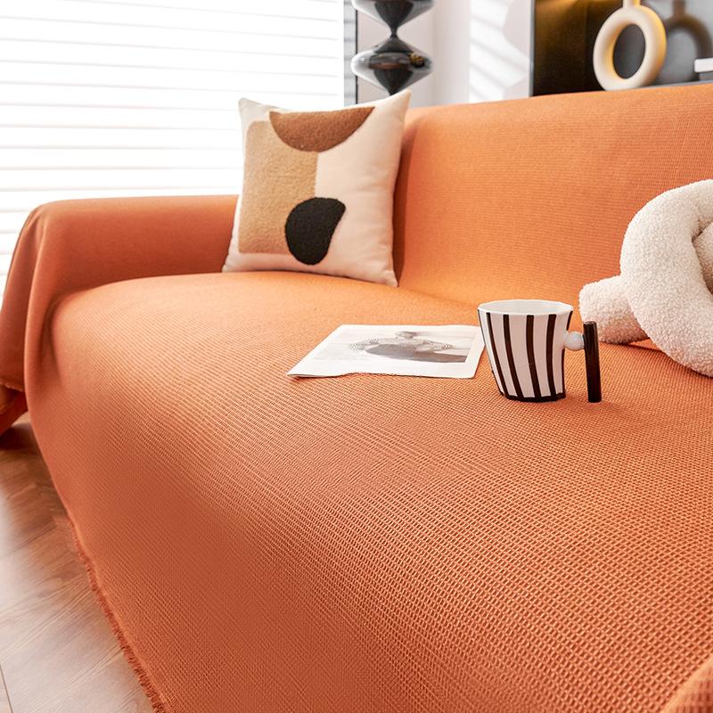 High-Grade Black Waterproof Sofa Towel Full Cover Cloth Sofa Slipcover Four Seasons Universal Sofa Cushion Sofa Cover