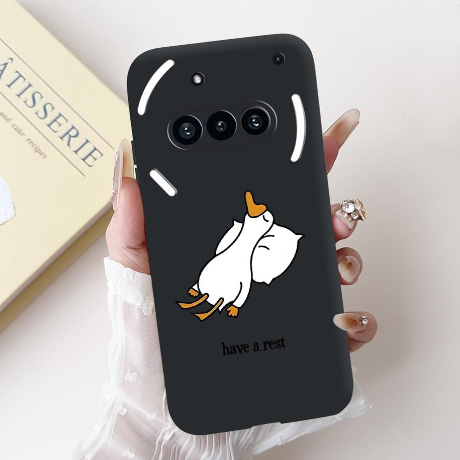 Para Funda Nothing Phone 3A A059 Lindo Dibujo Animado Panda Astronauta Silicona Suave Negro Mate Cubierta Para Nothing Phone3a Pro A059P Fundas