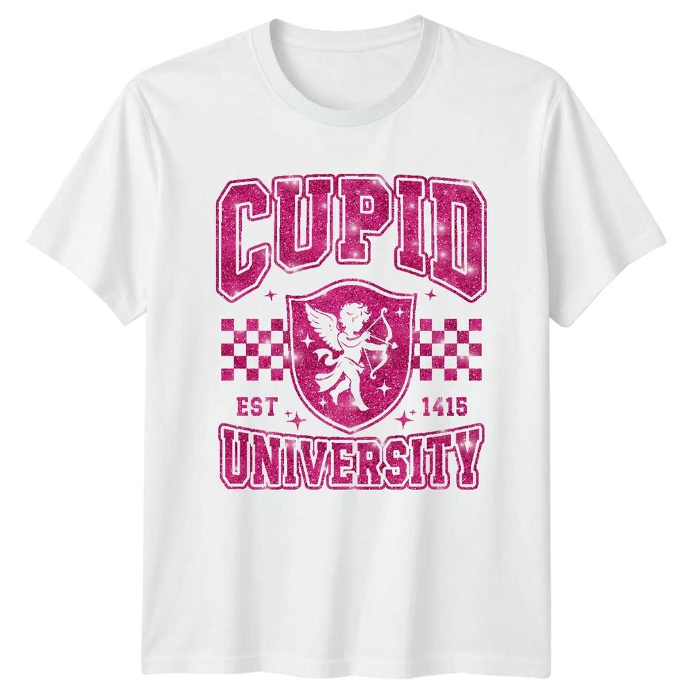 Cupid University Est 1415 Valentines Day Holidays Unisexs TShirt Unisex Graphic Tee S