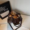 Vintage Large Capacity Bag Commuter Crossbody Bag Women's Shoulder Hand Tote Bag Short Distance Luggage Bag
