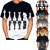 3D Print Chess Graphic Tshirt Tees Streetwear Womens Mens Short Sleeve Casual Tshirts Summer Oversized Kids Chess Shirt