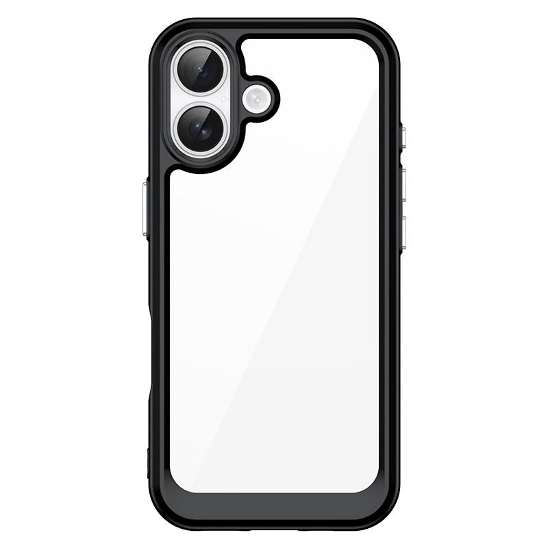 For iPhone 17 Case iPhone 17 Cover TPU Border Acrylic Backplane Bumper Protective Phone Cases For iPhone 17 Pro Max Air Funda