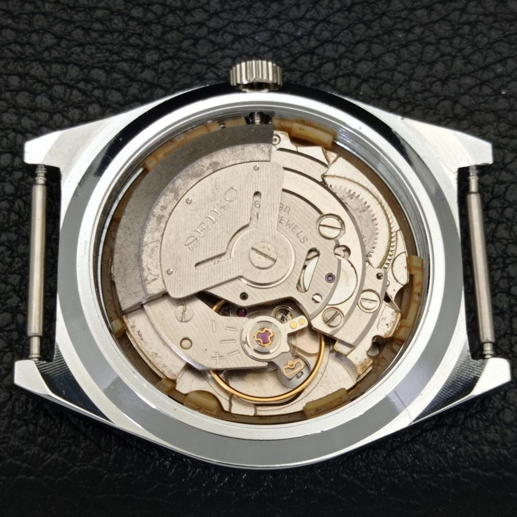 MENS VINTAGE SEIKO 5 AUTOMATIC REFURBISHED JAPAN BLUE COLOR DIAL WATCH a440654-4 Sk-a440654