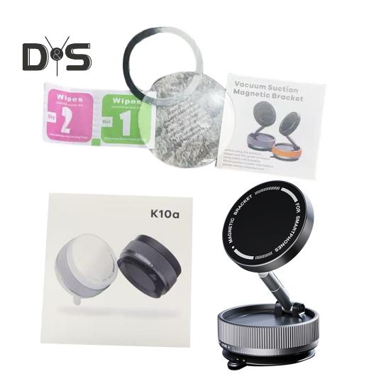 

Магнитная подставка для телефона MagSafe N52 Магнитное крепление для телефона с кольцом Складной универсальный автомобильный держатель для телефона для iPhone чёрный