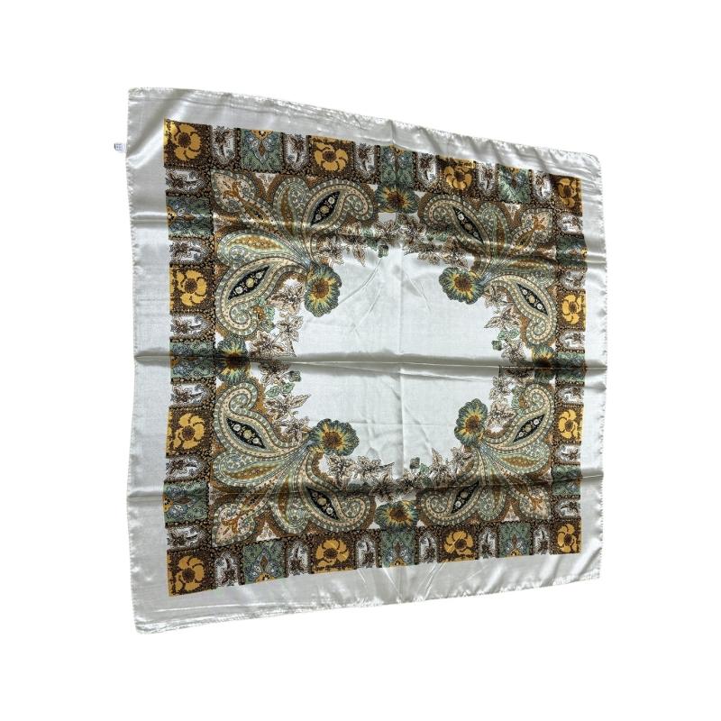 Breathable Paisleys Scarf Multipurpose Neckwear Handbag Decoration Easy Care Travel Essential Daily Outfit