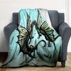 Dragon Fight Flannel Blanket Throw Blanket Soft Warm Sofa Bed Camping Home Decor Unique Christmas Gift Cs9221