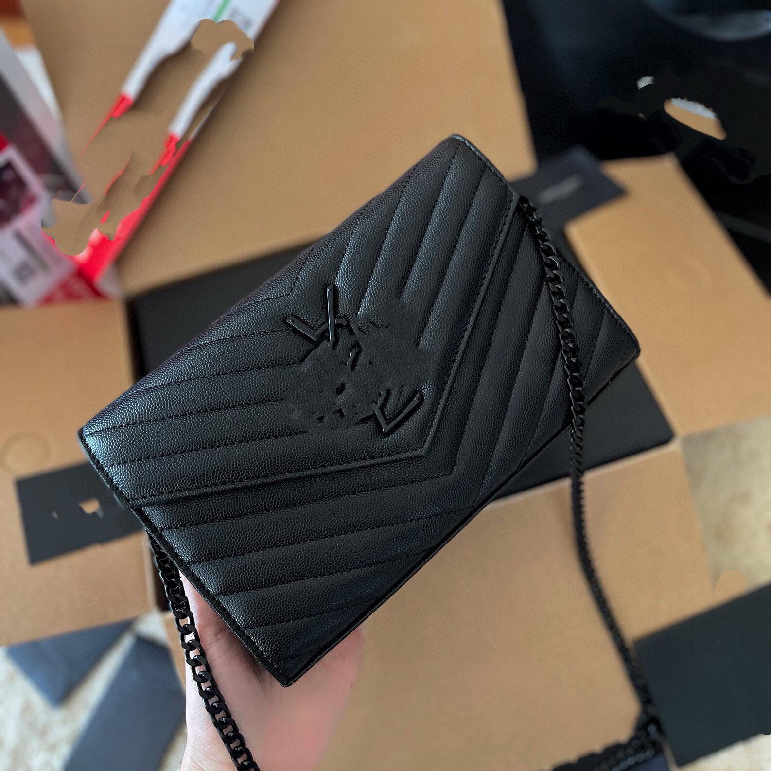 Женская модная сумка-конверт с биркой и цепочкой - Высококачественная модная и универсальная сумка 0226 23*14