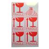 English Fragile Warning Sticker - Express Logistics Adhesive Label
