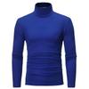 Spring and Autumn Men's Slim Fit Stand Up Collar Base Shirt, High Neck Long Sleeved T-shirt, Casual Versatile Solid Color Pullover