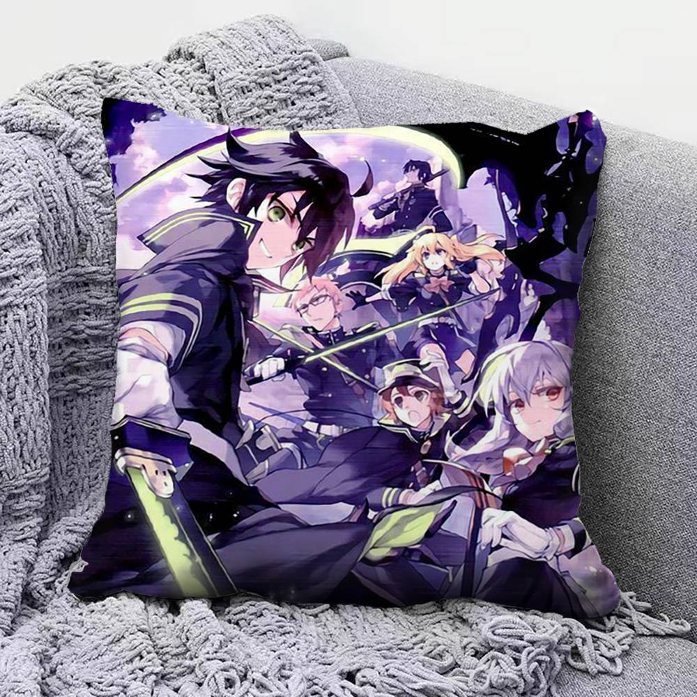 Seraph of the End Anime  Pillow Covers Home Sofa Cushion Covers and Aecorative Custom