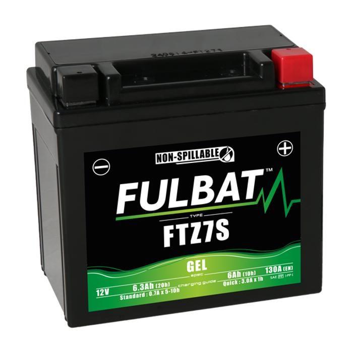 Batterie moto Fulbat FTZ7S GEL Etanche 12V / 6Ah