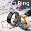 R02 Smart Ring  Mens Rings for Woman Smartring Heart Rate Monitor Multi-sport Mode Bluetooth Fitness and Sleep Tracker