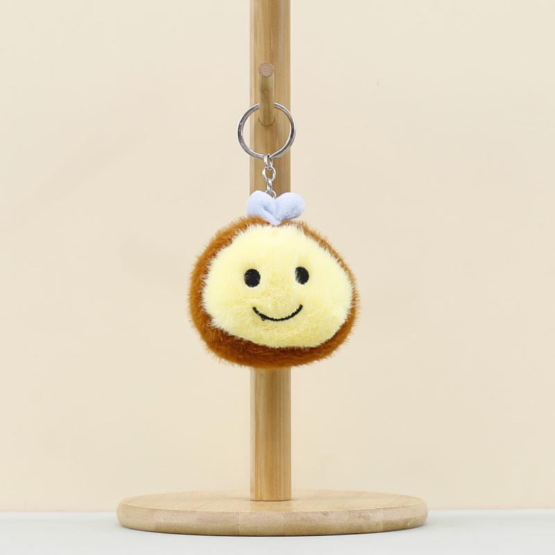 

Little Plush Bee Keychain Keyring Cartoon Toy Doll Bag Pendant Doll Children