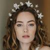 1PC Party Rhinestone, Pearl and Five-pointed Star Hair Hoop. An Exaggerated and Individualistic Hair Accessory for Festivals and
