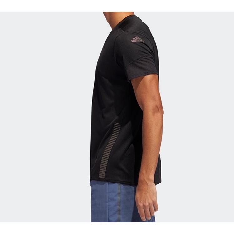 Adidas T Shirts Men's Black Crew Neck Moderate Straight Fit EI6321