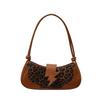 Foreign feeling underarm bag women's 2025 autumn and winter new ins simple leopard print belt buckle niche design messenger women's bag