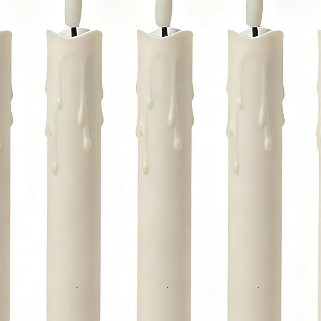 Flameless Candles 6 Pieces with Remote Timer LED Fake Candles Battery Operated for Indoor Outdoor Table Centerpieces Fireplace