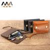 Retro Crazy Horse Leather Buckle Zipper Men's Zero Wallet European American Multi Functional Small Genuine Change Storage Bag Men