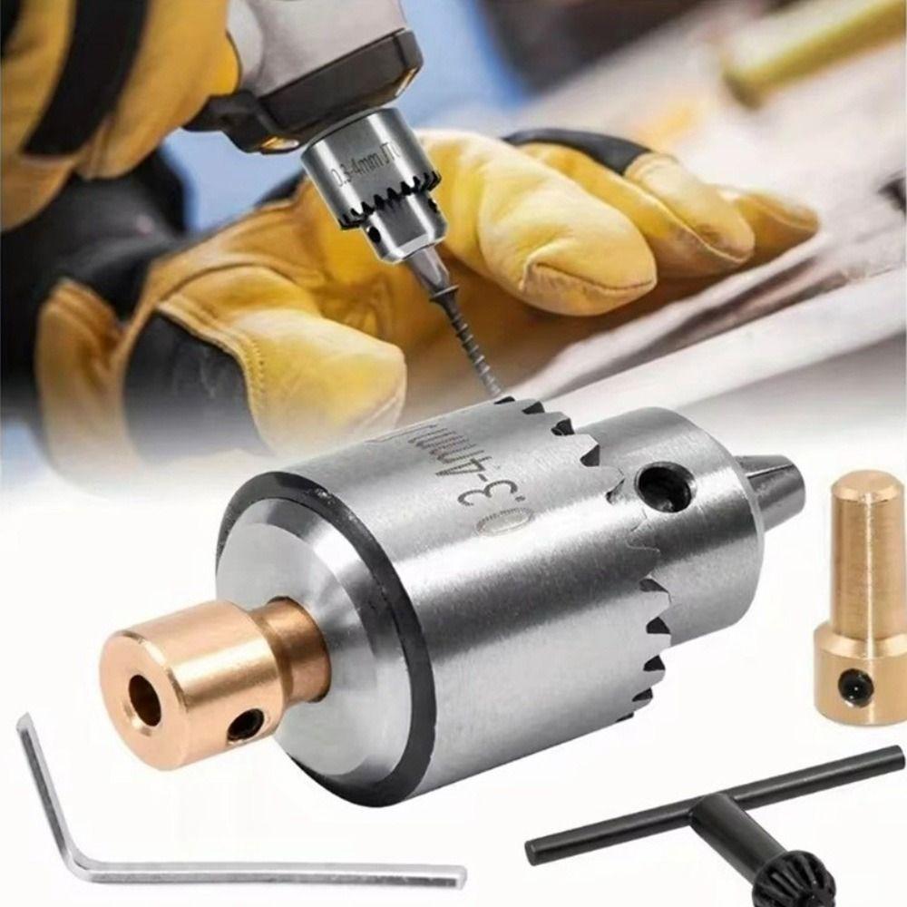4Pcs/Set High Precision Drill Chuck Adaptor Connecting Rod Micro Drill Chuck  Micro Motor Drill