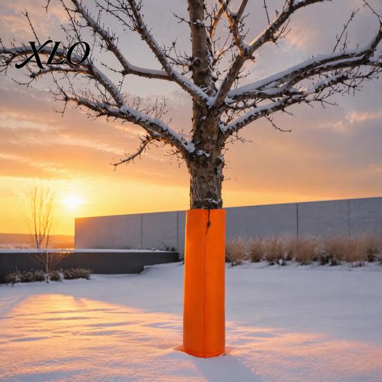 Outdoor Tree Trunk Guard Palm Protector, Insulation Wrap with Drawstring, Dia 7.9" 11.8 ", Cold Weather Winter Bark for Garden Trees Freeze Protection