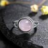 CopperRings With 10MM Round Natural Moonstones Women's Wedding Party Anniversary Fine Jewelry Ring