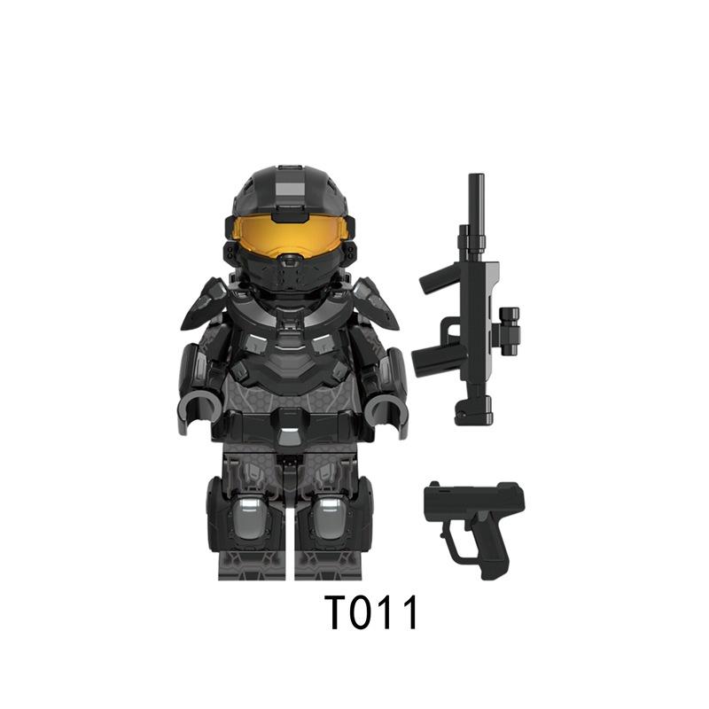 T009-T011 Sci-Fi Soldier Building Blocks Minifigures, Military Action Figures With Weapons, Kids Assemble Bricks Toys Boys Gift