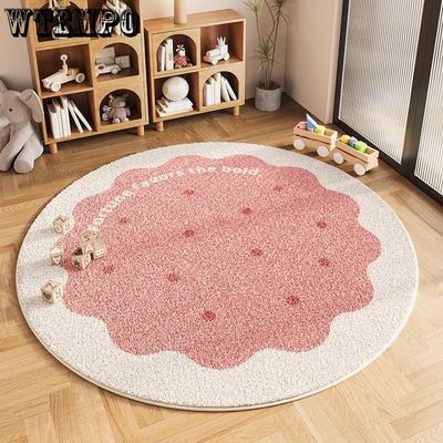 Round Carpet Bedroom Bedside Carpet Living Room Coffee Table Carpet Resistant To Dirt and Easy To Maintain