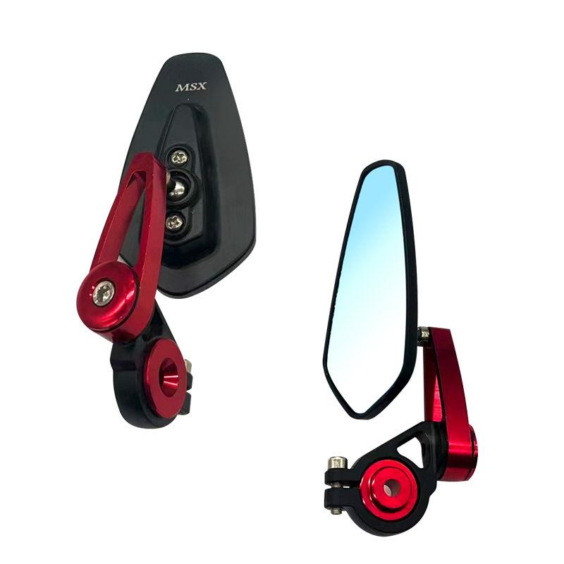 Motorcycle CNC Handlebar Reflector Motorcycle Handlebar End Reflectors Rearview Mirror Aluminum Flat Reflector