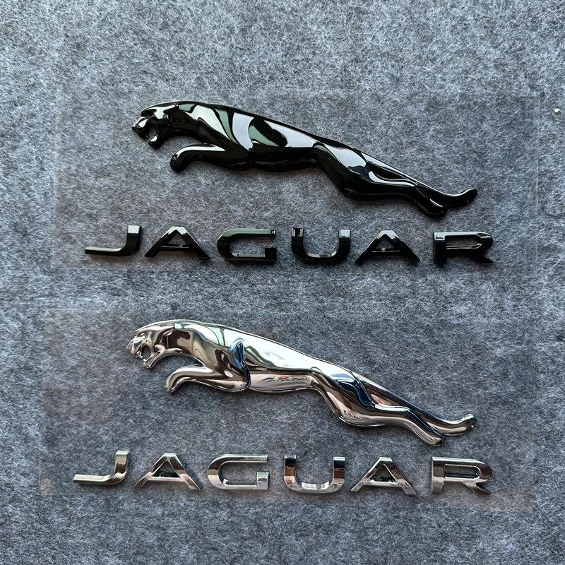 Suitable for Jaguar XJXJLXEXFFPACEFTYPE Rear Trunk Labeling Leopard English Logo Car Logo