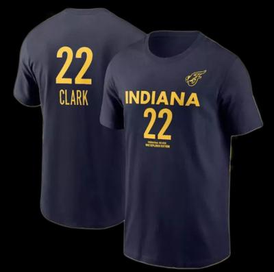 Camiseta Unisex Caitlin Clark 22 Indiana Fever 2024 Nombre y Número de Jugadora