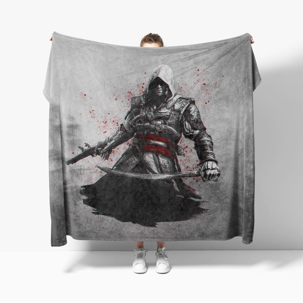 Assassins Blankets Soft Warm Flannel Creeds Throw Blanket Bedding for Bed Living Room Home Sofa