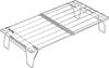 CAMPING MOON Field Rack, Extendable Low Type, Slim, Stainless Steel, FD-13