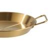 Paella Pan Stainless Steel Dual Handle Versatile Seafood Lobster Plate Paella Cookware for Home Restaurant