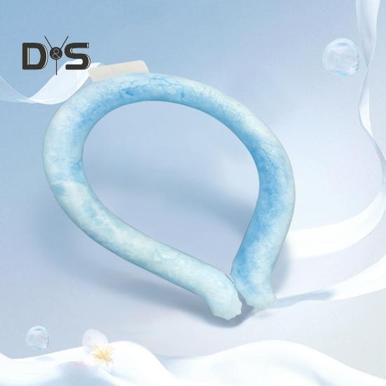 Sommer-Halskühlschlauch, tragbarer Halskühler, leichter, wiederverwendbarer Eiskältering, Outdoor-Prävention von Hitzschlag, tragbares Halswickelhalsband