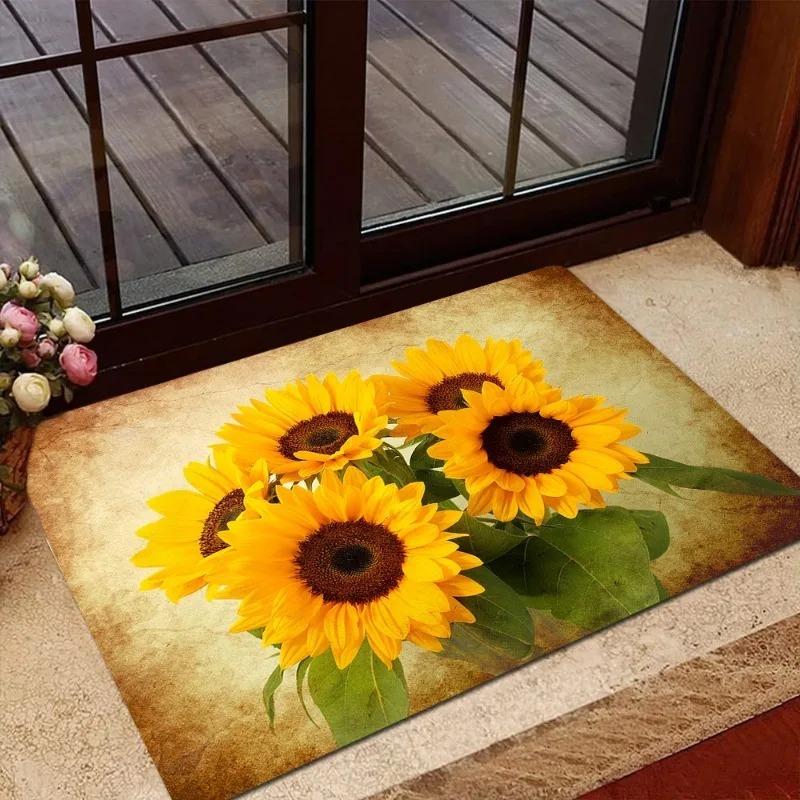 1 Stück Niedliche Hunde HD Gedruckte Fußmatten Dekor Küchenteppiche Rutschfest Wohnzimmerteppiche Badematte Teppich für Zuhause Spüle Wäsche Dekor