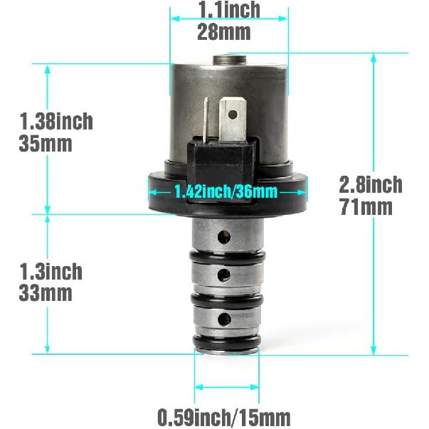 5PCS Transmission Shift Solenoid Kit MD758981 F4A41 F4A42 Compatible with Mitsubishi Hyundai Kia