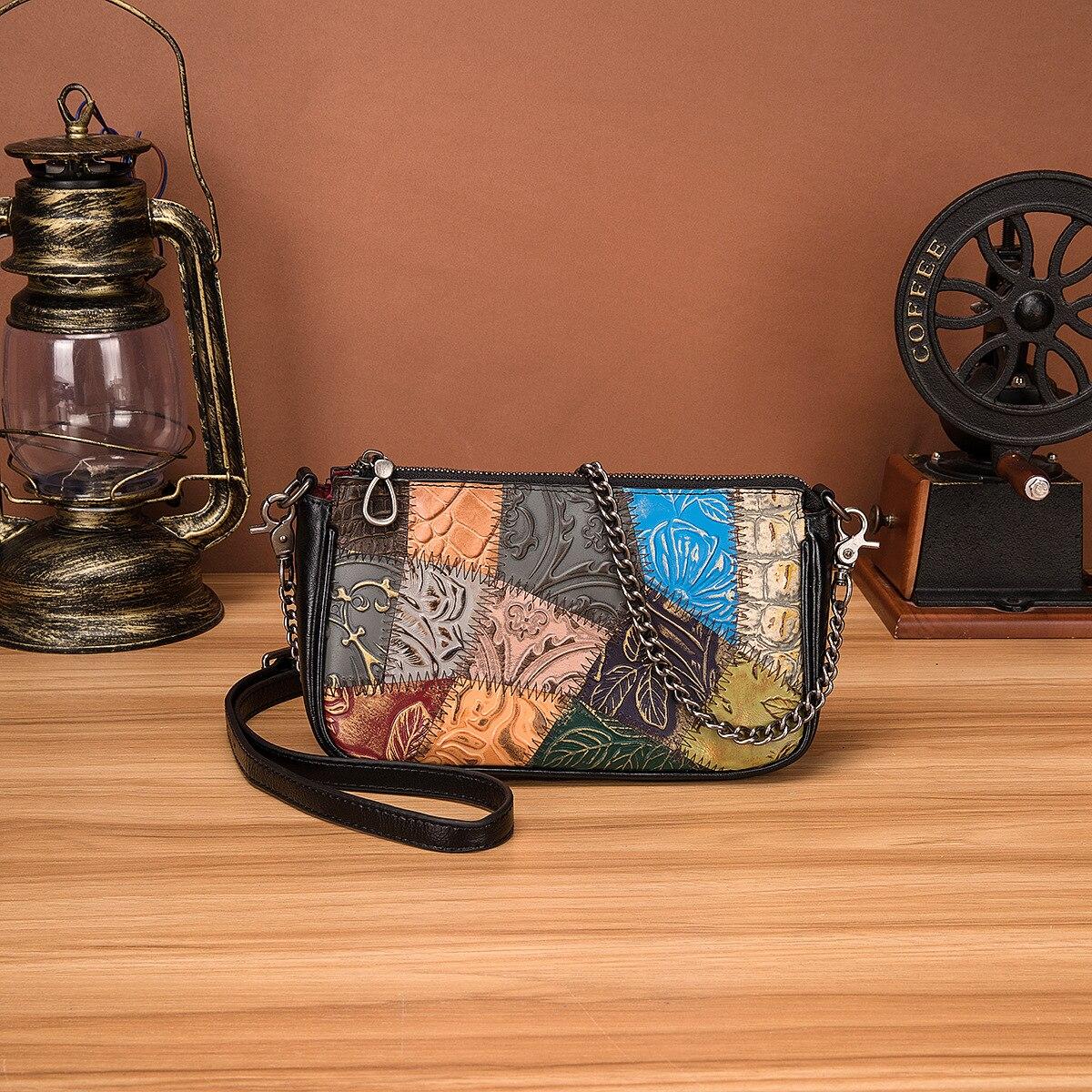 Johnature женская сумка в стиле ретро из натуральной кожи — фото 2