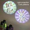 Jucărie creativă lumină și umbră Mini breloc Formă drăguță de proiector Jucărie cu proiecție acționată manual Jucărie puzzle portabilă pentru copii Cadou grozav pentru copii