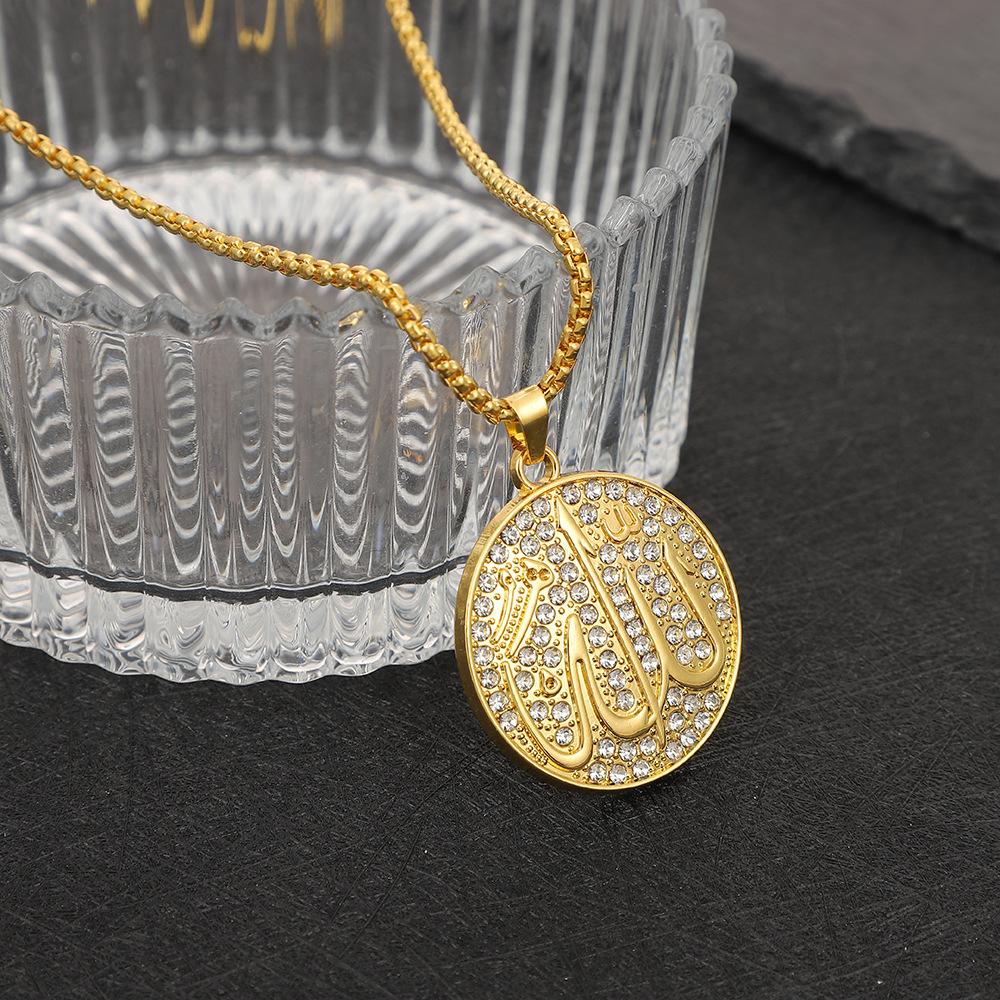 2026 Women s Men s Trendy Platinum Plated Luxury Stainless Steel Link Chain Hiphop Coin Moissanite Waterproof Necklace for 22  золотой