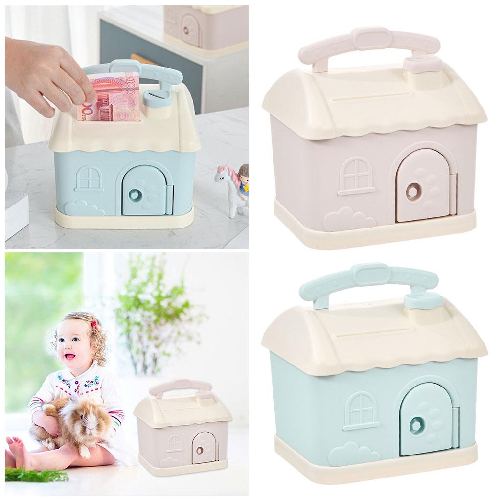 Piggy Birthday with Key Savings Lock and Slot Decor Cute Money Saving Box Coin Jar for