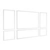 Wall Molding 3 Pack, Wainscoting Panels Kit, Lightweight Paintable Polystyrene, Easy to Install Accent Wall Trim for Interior Décor Living Room,