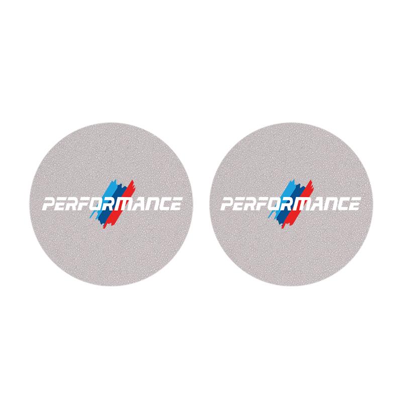 2Pcs Car Coaster Water Cup Mat Non-Slip Pad For BMW Performance E93 G30 E92 E53 F40 F10 F20 F30 X6 E34 E61 E60 E39 E28 X3 X1 X4 DNPQY1