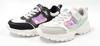 Equal Me Court Stylish and Velcro and Elastic Easy To White and Size Cm Kids' Girls' Sneakers, Cute, Straps, Glow-in-the-Dark, School, Casual, Match,