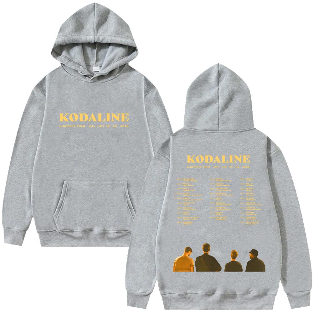 Kodaline Band Farewell Tour 2026 Felpe Manica Lunga Moda Pullover Donna Uomo High Street Estetica Felpe Abbigliamento
