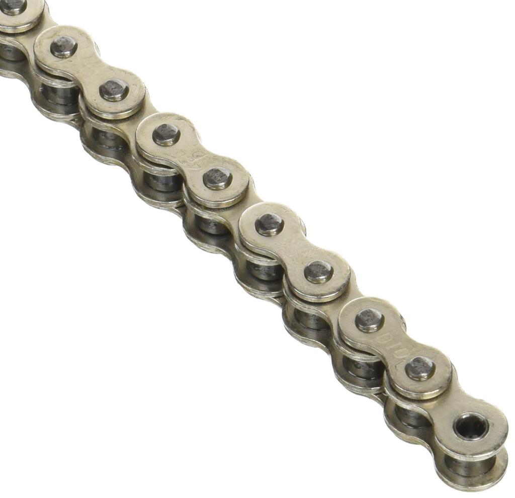D.I.D 420D-096RB Motorcycle Chain with Clip Joint, Silver