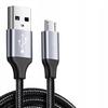 USB - microUSB 2.0 CABLE, REINFORCED, DURABLE, LONG, 2m BRAIDED